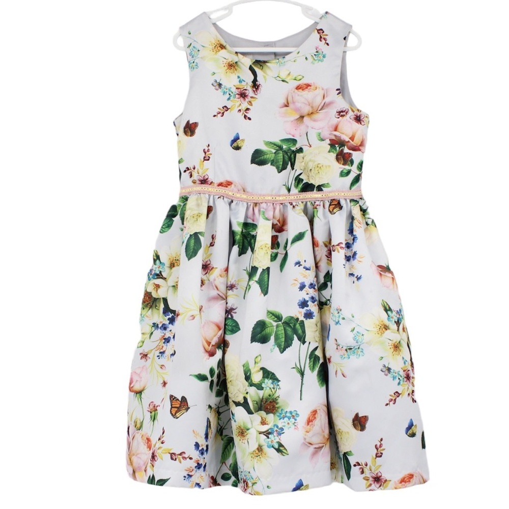 PIPPA & JULIE Party Dress Floral Flowers Crinoline Formal Dress Photos Size 6x